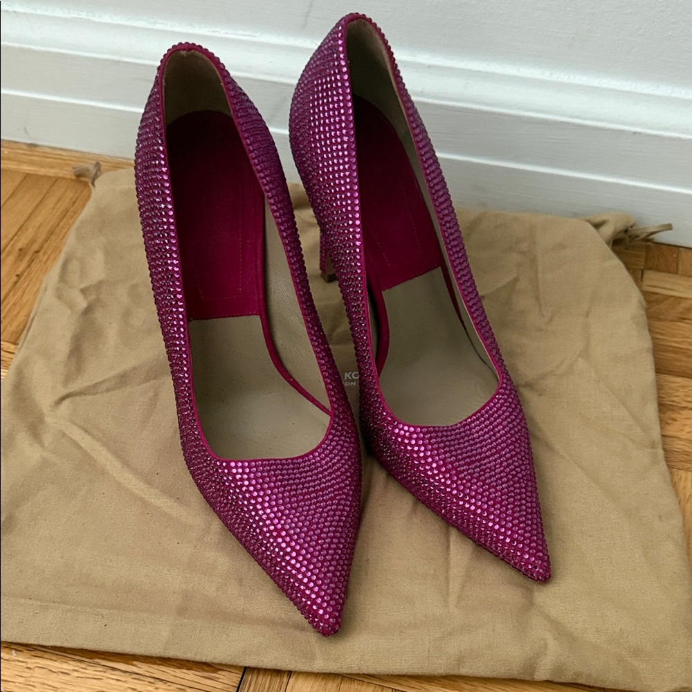 Michael Kors Collection Studded Fuchsia Heels